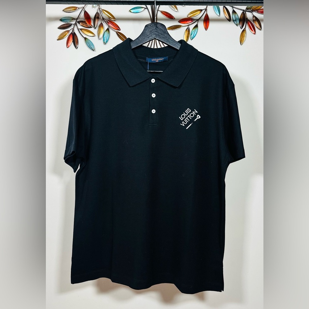 LOUIS VUITTON LOGO EMBROIDERED POLO SHIRT SS24 ( READ DESCRIPTION ) !!!